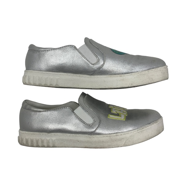 Circus by Sam Edelman Silver Alligator “Later” Slip-Ons Women’s Casual Sneakers - Picture 8 of 9